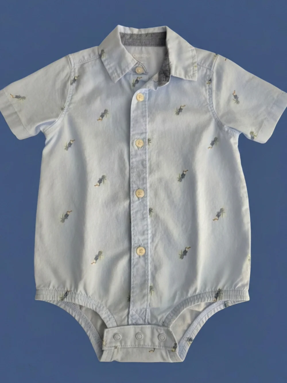 OshKosh B'gosh Short-Sleeve Button-Front Bodysuit 18 Months